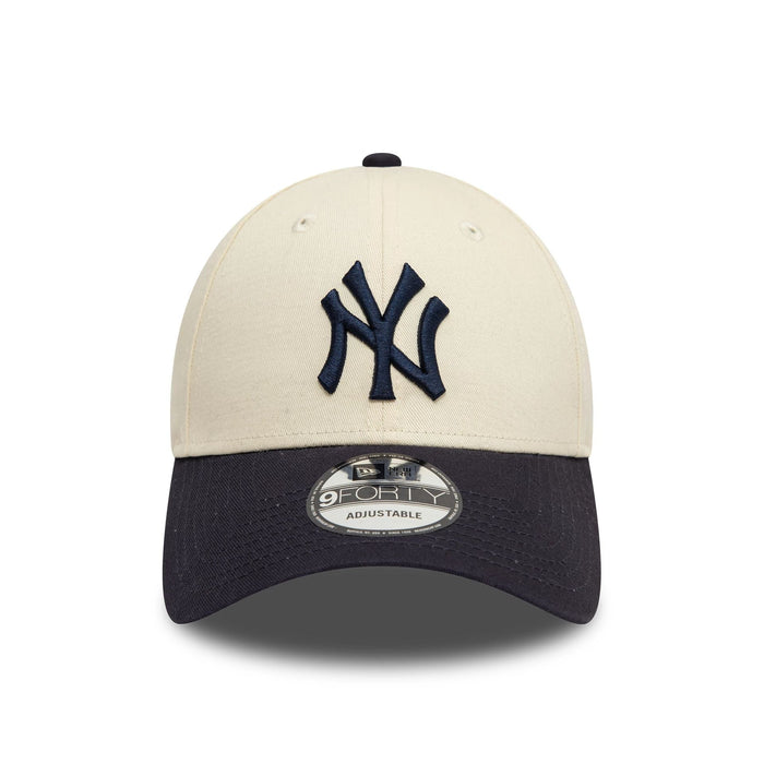 NEW ERA New York Yankees Colour Block Cream 9FORTY Adjustable Cap