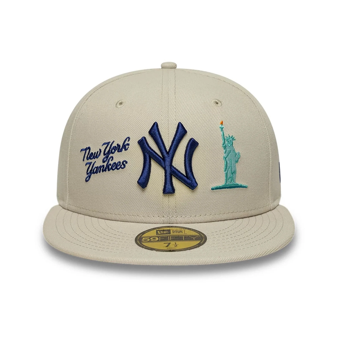 NEW ERA New York Yankees MLB City Icon Light Beige 59FIFTY Fitted Cap