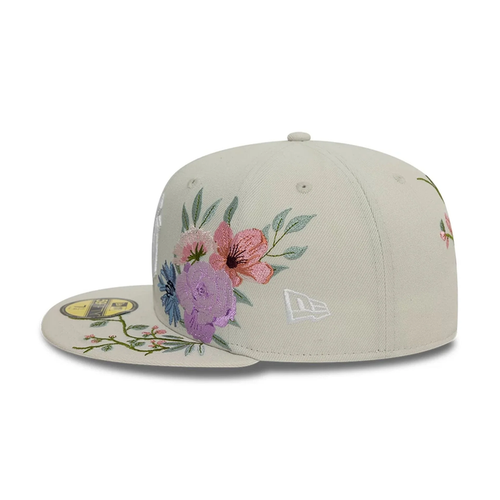 NEW ERA New York Yankees MLB Floral Light Beige 59FIFTY Fitted Cap