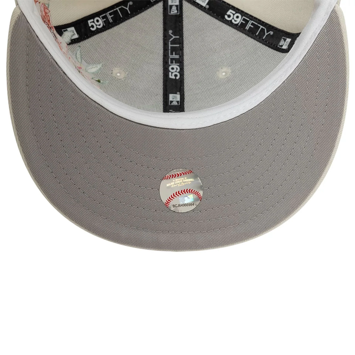 NEW ERA New York Yankees MLB Floral Light Beige 59FIFTY Fitted Cap