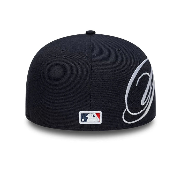 NEW ERA New York Yankees MLB Side Script Navy Low Profile 59FIFTY Fitted Cap