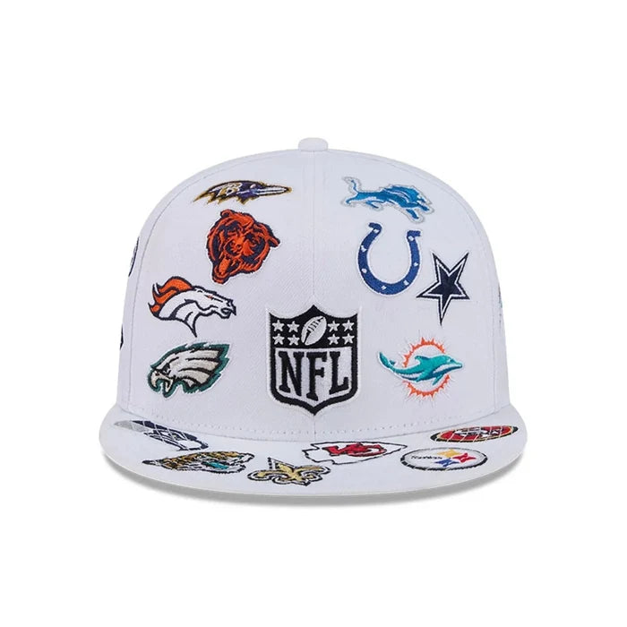 New Era NFL All Over White 59FIFTY Fitted Cap