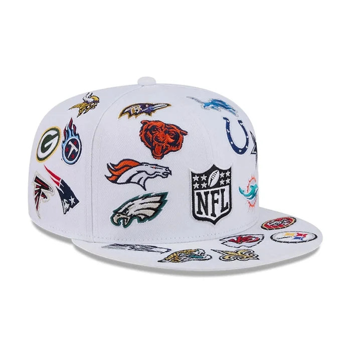 New Era NFL All Over White 59FIFTY Fitted Cap