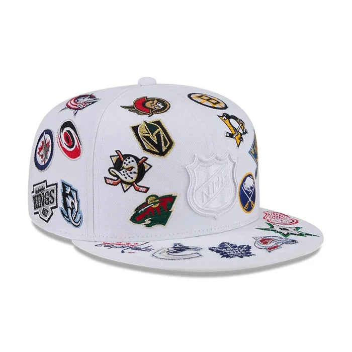 New Era NHL All Over White 59FIFTY Fitted Cap