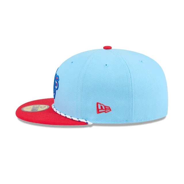 New Era Oakland Athletics MLB 4th Of July '25  Light Blue/red 59FIFTY Fitted Cap