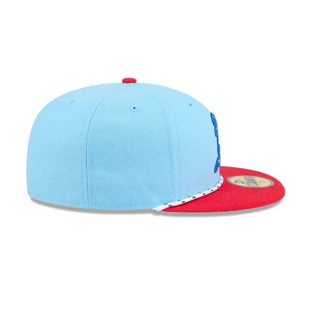 New Era Oakland Athletics MLB 4th Of July '25  Light Blue/red 59FIFTY Fitted Cap