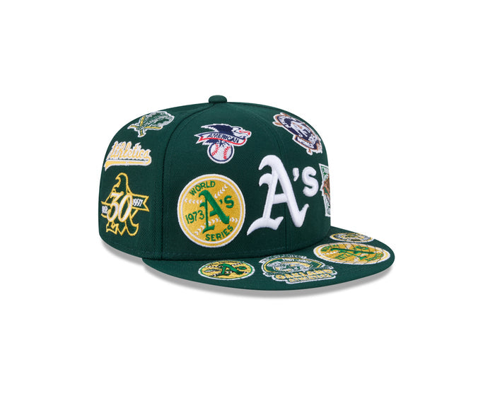 New Era Oakland Athletics MLB All Over Team 59FIFTY Fitted Cap