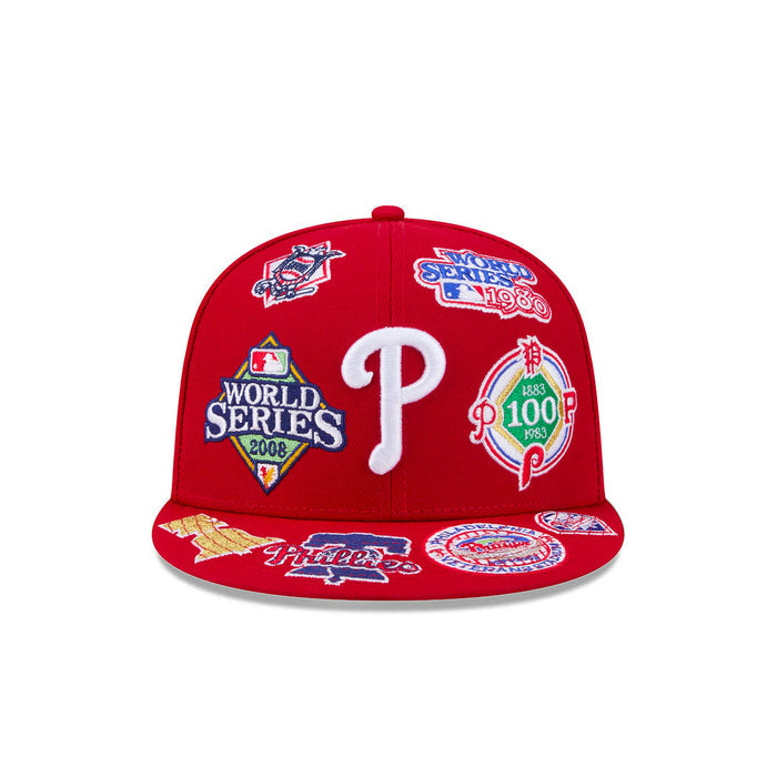 New Era Philadelphia Phillies MLB All Over Team 59FIFTY Fitted Cap