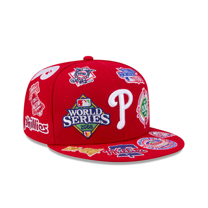 New Era Philadelphia Phillies MLB All Over Team 59FIFTY Fitted Cap