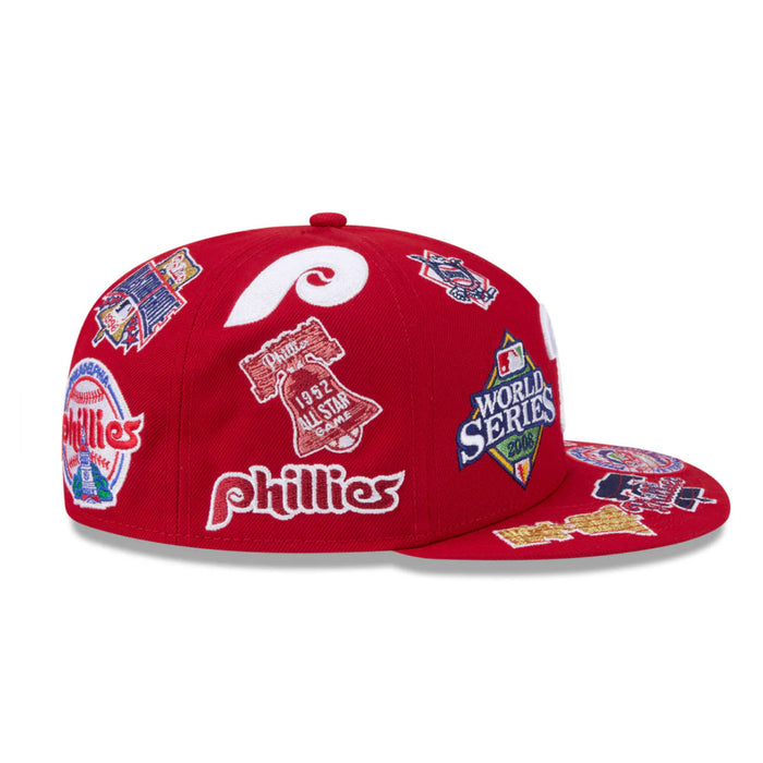 New Era Philadelphia Phillies MLB All Over Team 59FIFTY Fitted Cap