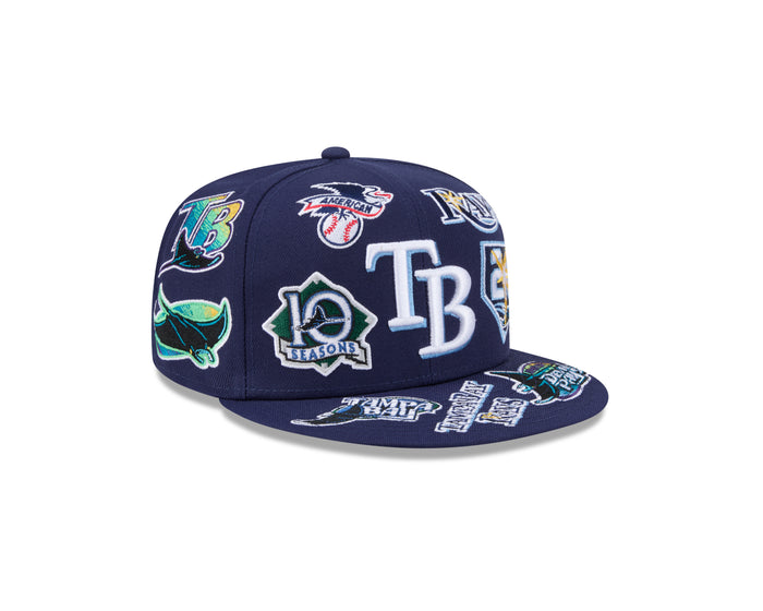 New Era Tampa Bay Rays MLB All Over Team 59FIFTY Fitted Cap