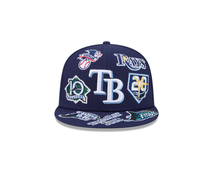 New Era Tampa Bay Rays MLB All Over Team 59FIFTY Fitted Cap