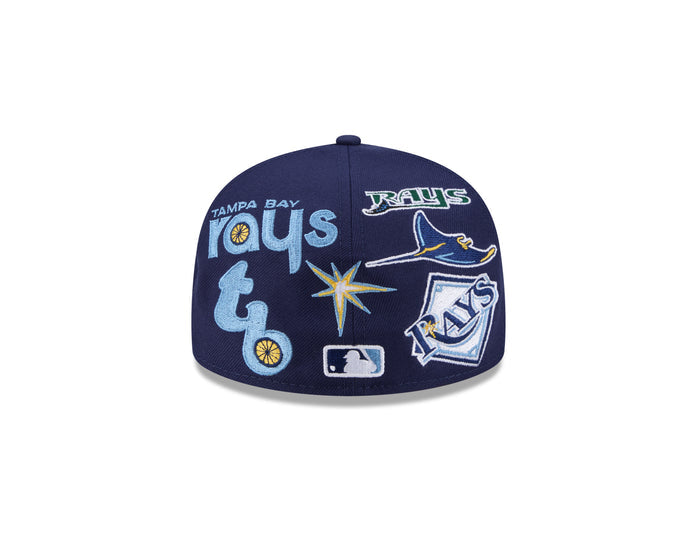 New Era Tampa Bay Rays MLB All Over Team 59FIFTY Fitted Cap