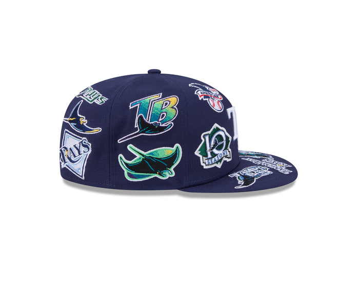 New Era Tampa Bay Rays MLB All Over Team 59FIFTY Fitted Cap