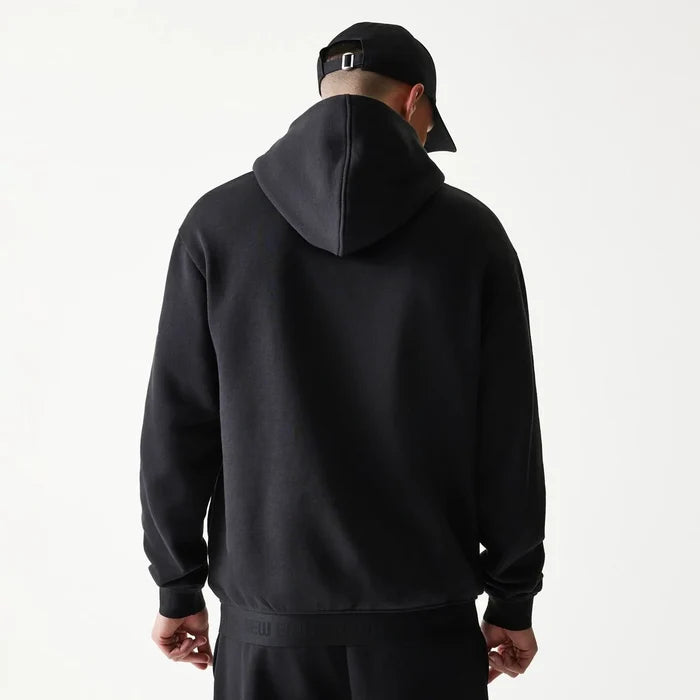 New Era Tech Black Oversized Pullover Hoodie