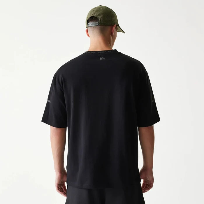 New Era Tech Black Oversized T-Shirt