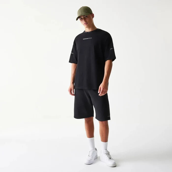 New Era Tech Black Oversized T-Shirt