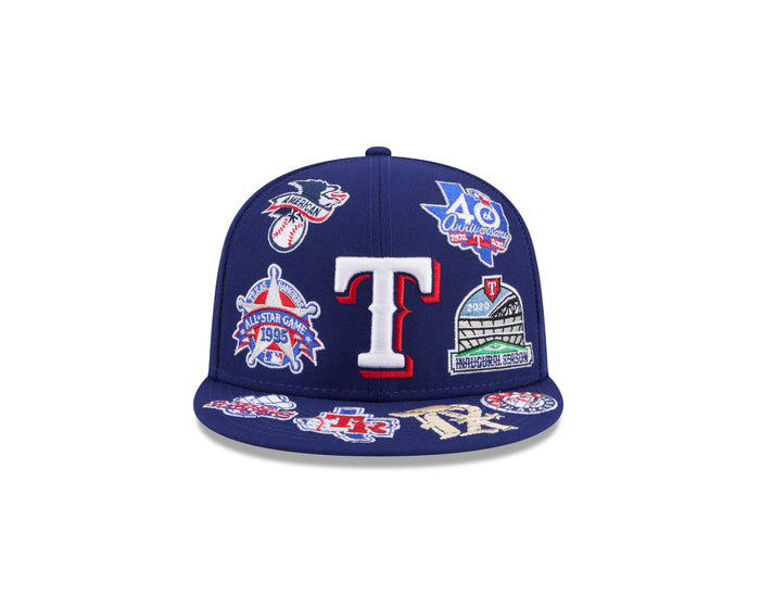 New Era Texas Rangers MLB All Over Team 59FIFTY Fitted Cap