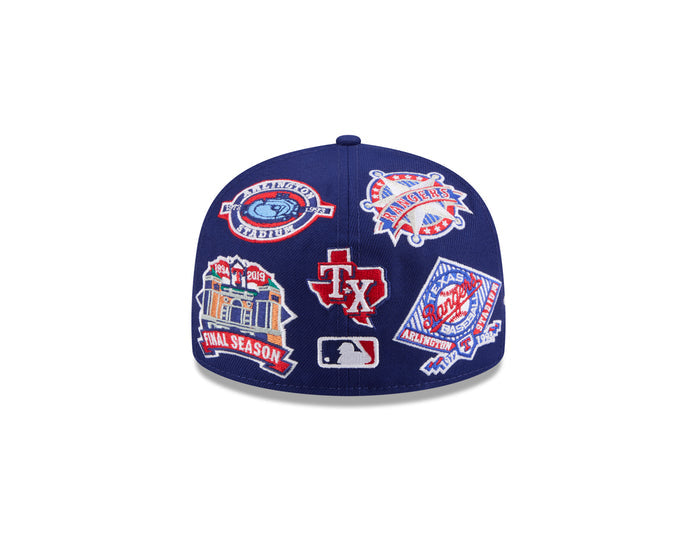 New Era Texas Rangers MLB All Over Team 59FIFTY Fitted Cap