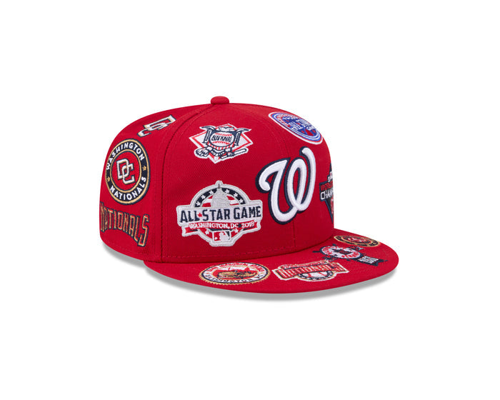 New Era Washington Nationals MLB All Over Team 59FIFTY Fitted Cap