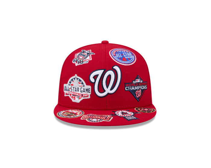 New Era Washington Nationals MLB All Over Team 59FIFTY Fitted Cap
