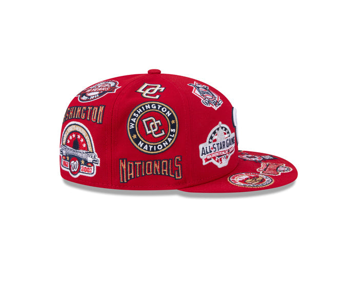 New Era Washington Nationals MLB All Over Team 59FIFTY Fitted Cap
