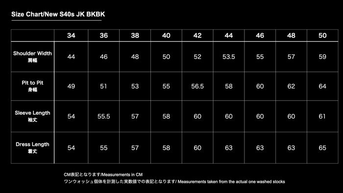 New S40's Jacket BKBK