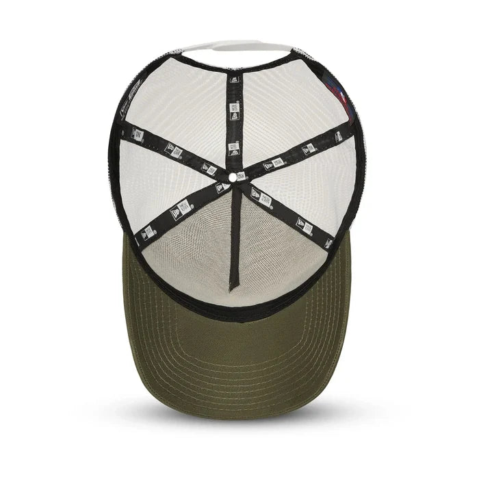 New York Yankees Khaki A-Frame Trucker Cap