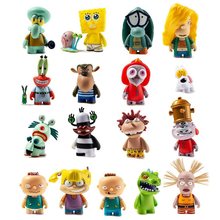 Nickelodeon Nick 90's Mini Figure Series 2 by Kidrobot, vinyl collectible figure in a blind box, featuring classic Nickelodeon characters.