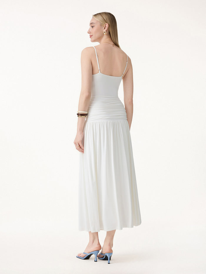 OGLmove Not-See-Thru Spaghetti Maxi Bra Dress