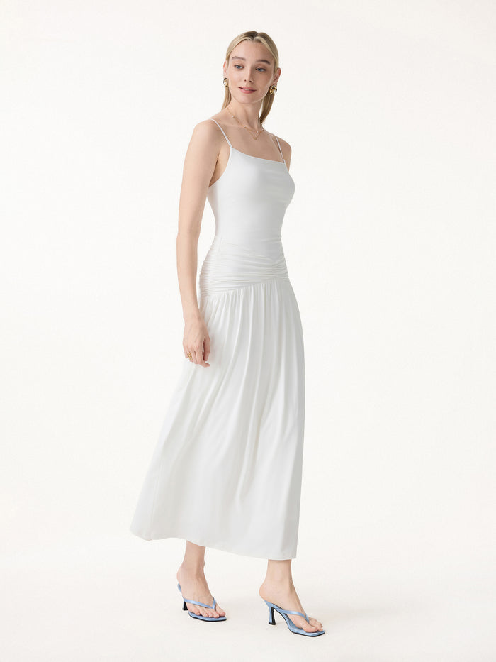 OGLmove Not-See-Thru Spaghetti Maxi Bra Dress