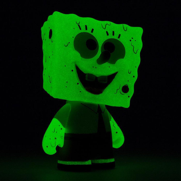 Nickelodeon Spongebob Squarepants glow-in-the-dark mini figure from NYCC 2017, 3 inches, vinyl collectible toy.