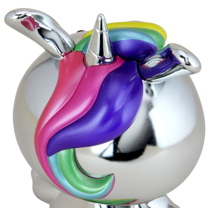 Sanrio Hello Kitty Unicorn 8" vinyl art figure, NYCC 2020 exclusive chrome edition, limited to 250 pieces.