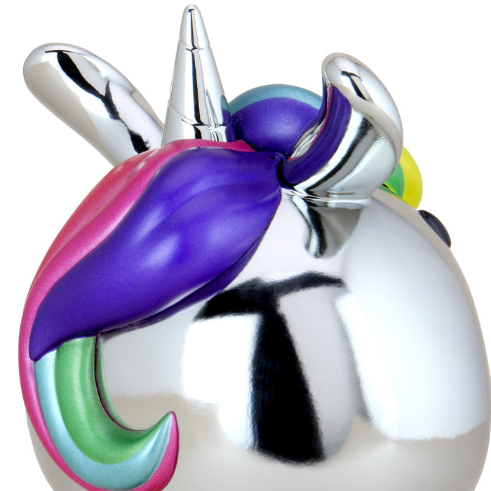 Sanrio Hello Kitty Unicorn 8-inch vinyl art figure, NYCC exclusive chrome edition, limited to 250 pieces.