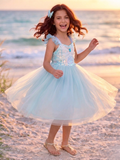 Ocean Princess Sequin Tulle Dress Mia Belle Girls