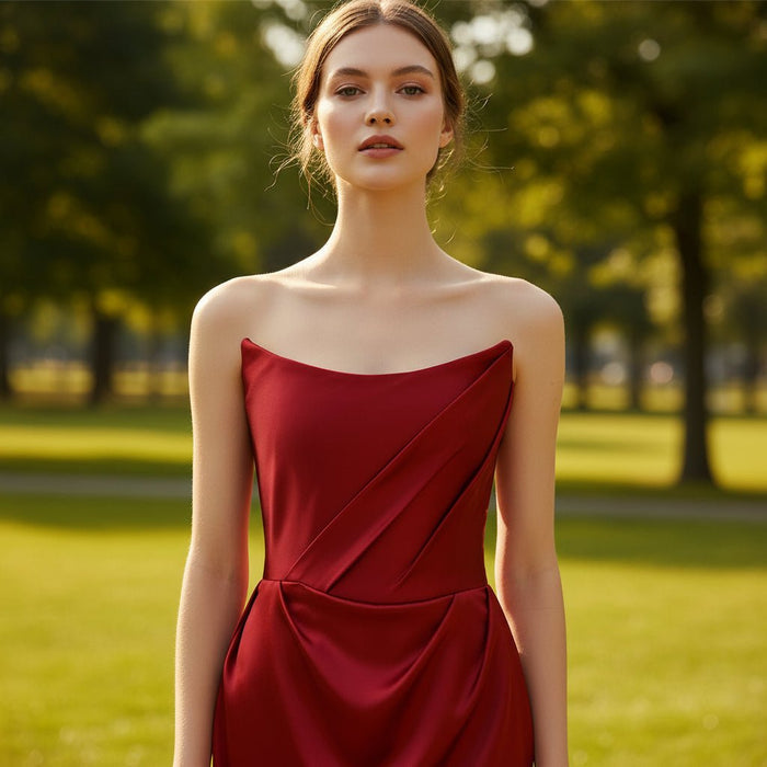 Off the Shoulder Slim Fit and Flare Formal Prom Dress - Rosymae