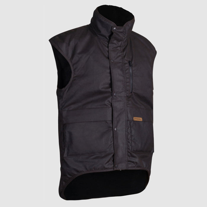 Oilskin Brown Multi Pocket Outdoors Vest