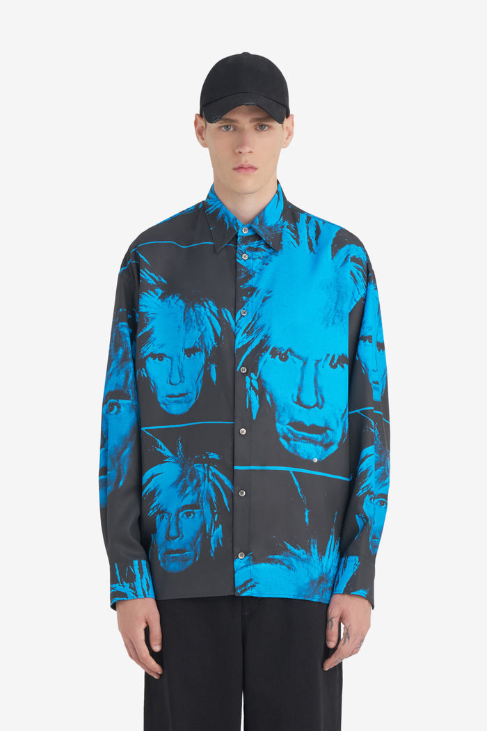 OVERSIZE SHIRT HEADS ANDY WARHOL 42 / AOP