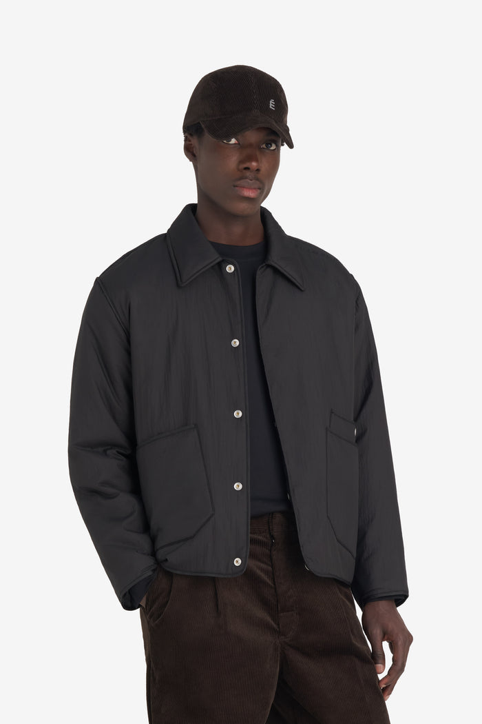 ETUDES STUDIO PADDED SNAP JACKET BLACK 2