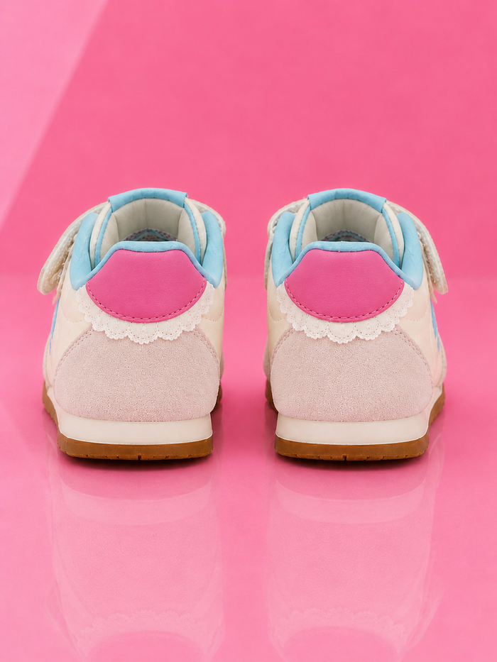 Pastel Pop Sporty Bow Sneakers