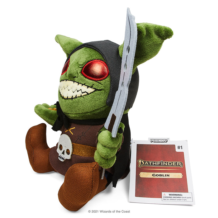 Pathfinder Goblin 7-inch Phunny Plush by Kidrobot featuring a soft, detailed plush toy of a goblin character from Dungeons & Dragons.