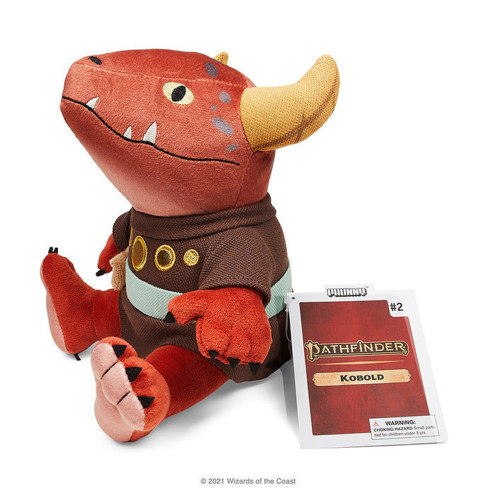 Pathfinder Kobold 8-inch Phunny plush by Kidrobot featuring a soft, detailed kobold character from Dungeons & Dragons.