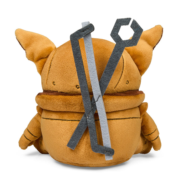 Pathfinder Whirp Phunny plush toy from Kidrobot, soft stuffed character with detailed green and brown costume and expressive face.