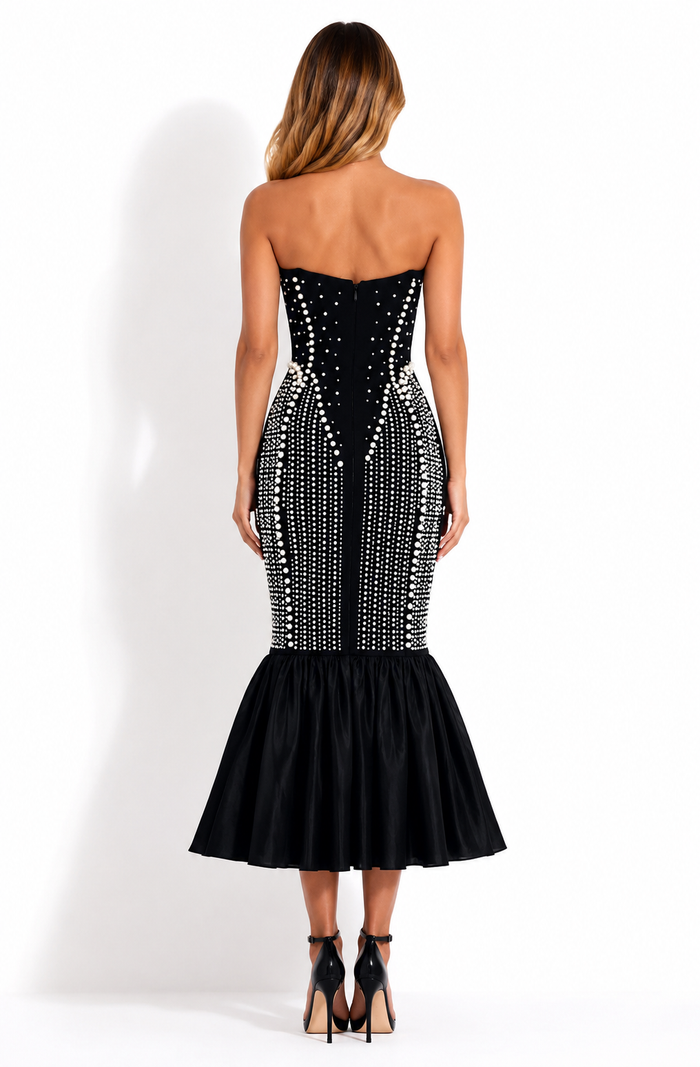 Pearl Mermaid Cocktail Dress - Glamour