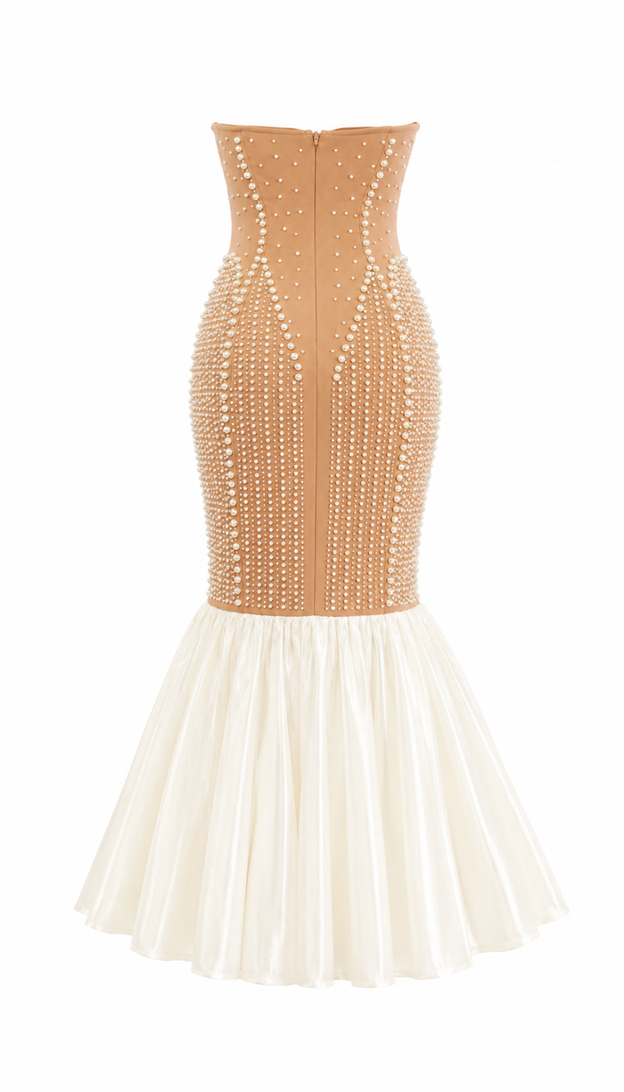 Pearl Mermaid Cocktail Dress - Glamour