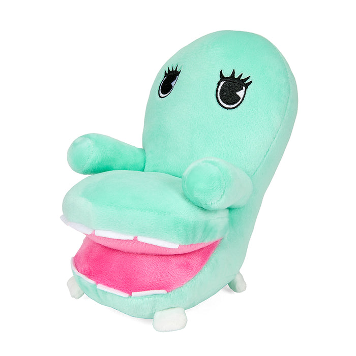Pee-wee's Playhouse Chairry Phunny plush toy in colorful fabric, depicting the whimsical chair character from Pee-wee's Playhouse.