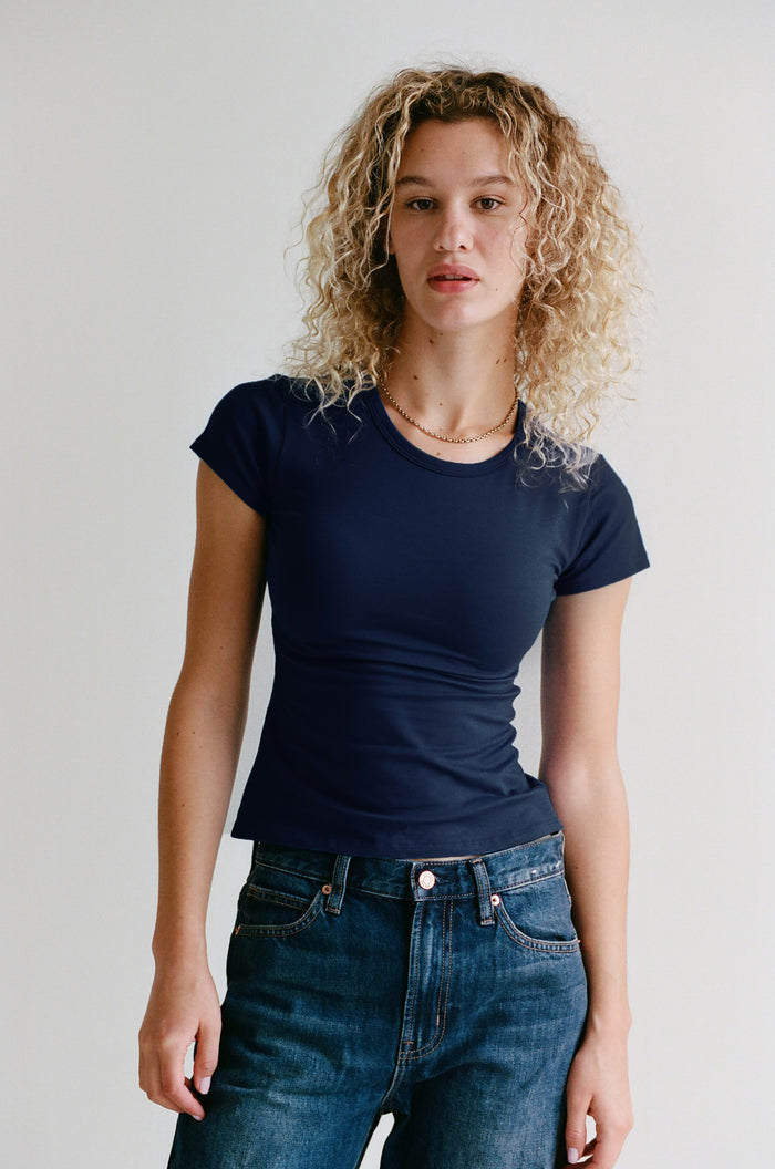 PERFECT T-SHIRT IN NAVY