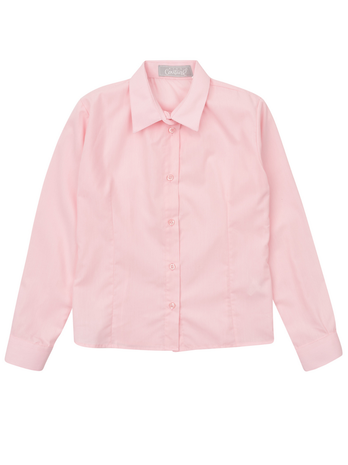 Pink Collared Dress Shirt by Kids Couture Mia Belle Girls