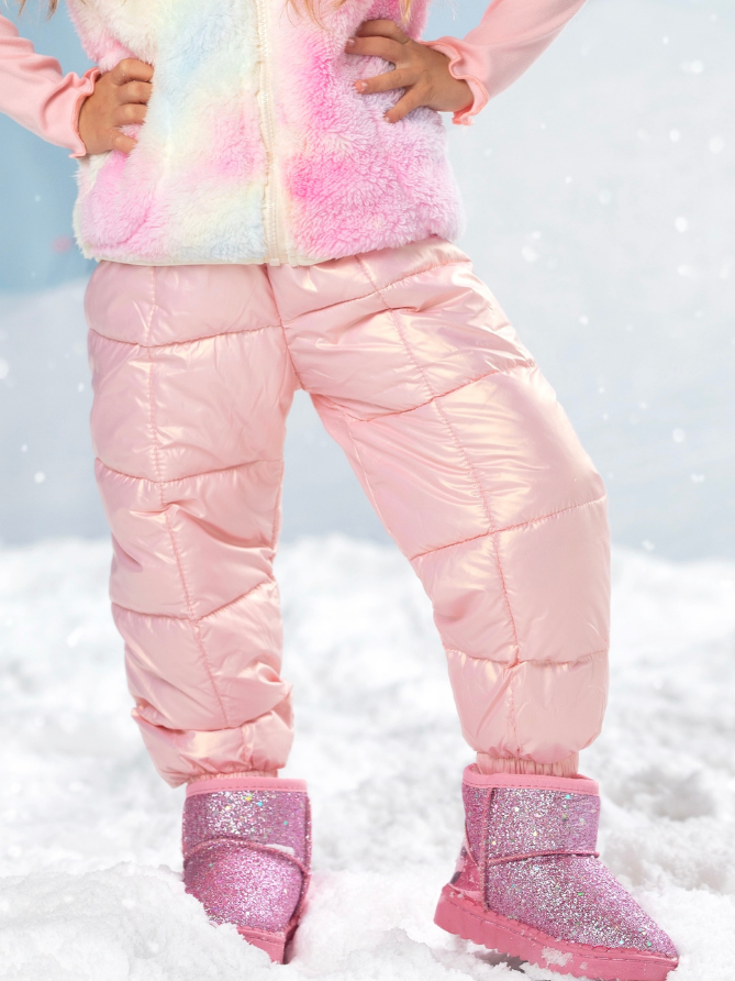Pink Frost & Shine Glitter Boots