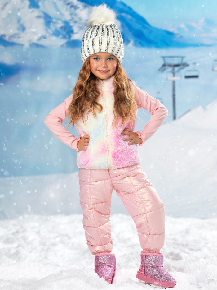 Pink Frost & Shine Glitter Boots